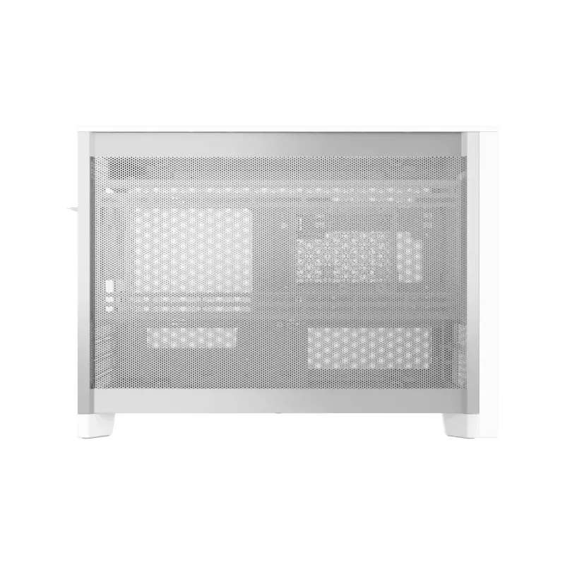 MONTECH TEN (W) Mini Tower PC korpuss balts - Micro ATX / Mini-ITX, rūdīts stikls, ARGB