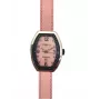 MONTRES DE LUXE Sieviešu 09EX-L/A8303 Kvarca analogais pulkstenis 35mm Nerūsējošā tērauda korpuss Melna ādas siksniņa Sudraba ciparnīca