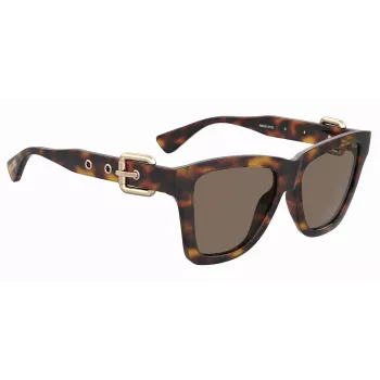 MOSCHINO Sieviešu kaķacs formas saulesbrilles MOS131S086F47 Havana Brūna 54mm