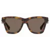 MOSCHINO Sieviešu kaķacs formas saulesbrilles MOS131S086F47 Havana Brūna 54mm