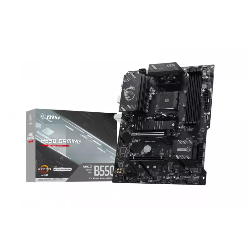 MSI B550 GAMING mātesplate - AMD B550 chipset, Socket AM4, ATX, DDR4, HDMI/DP