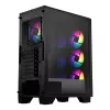 MSI MAG FORGE 130A Airflow ATX vidēja torņa spēļu korpuss - melns, rūdīts stikls, 4x ARGB ventilatori