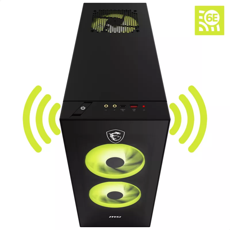MSI MAG Infinite S AI 2nd 2NVM5-003AT spēļu galddators - Intel Core Ultra 5 225F, RTX 5060 Ti, 16GB DDR5, 1TB SSD, Windows 11 Home, melns/caurspīdīgs