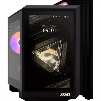 MSI MEG Vision X AI 2NVV9-285AT galddators (melns/caurspīdīgs, Windows 11 Home)