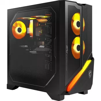 MSI MPG Infinite Z3 9NVPR7-883AT spēļu galddators, AMD Ryzen 7 9700X, 32GB RAM, 1TB SSD, RTX 5070, Windows 11 Home, melns/caurspīdīgs