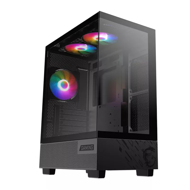 MSI PAG PANO M110A Micro-ATX spēļu korpuss – melns