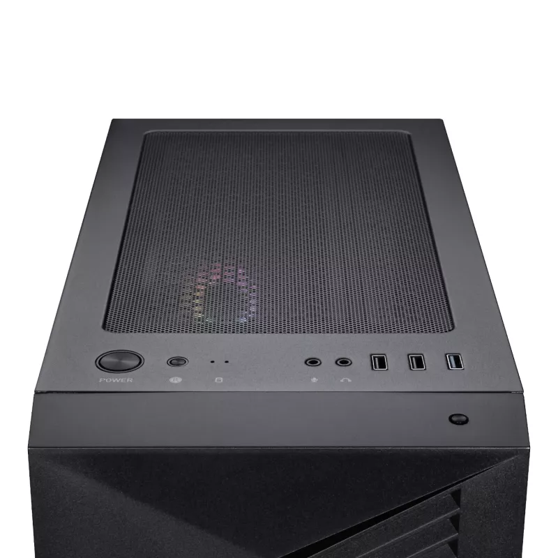 MSI PRO FORGE M050A Micro-ATX spēļu korpuss - Melns