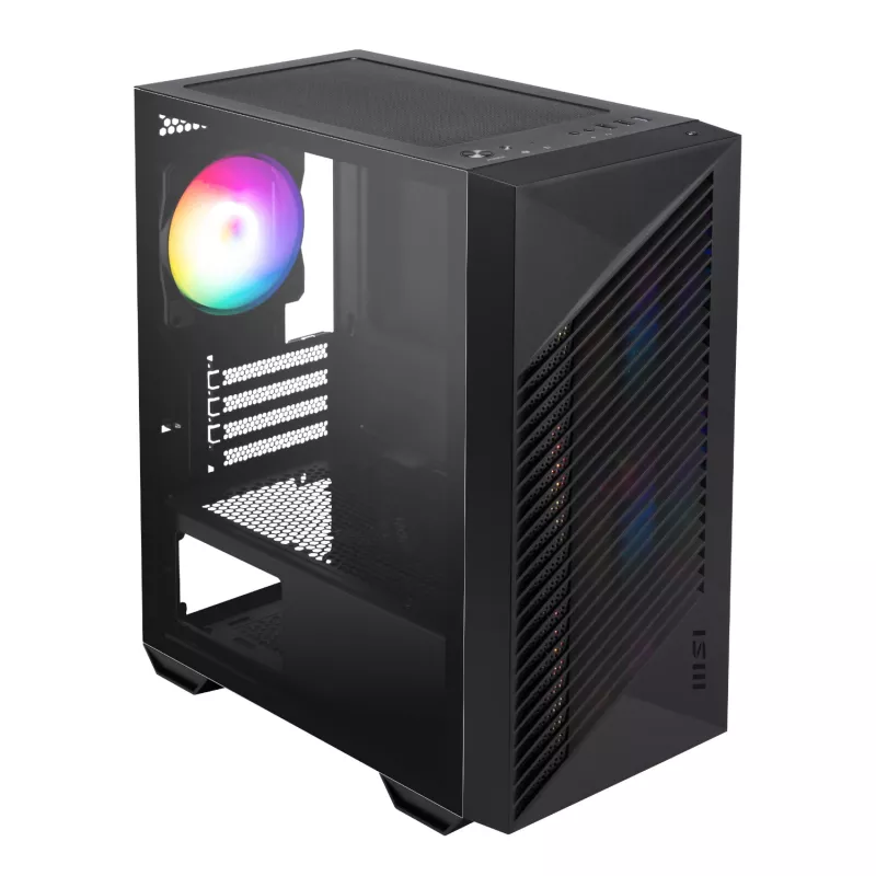 MSI PRO FORGE M050A Micro-ATX spēļu korpuss - Melns