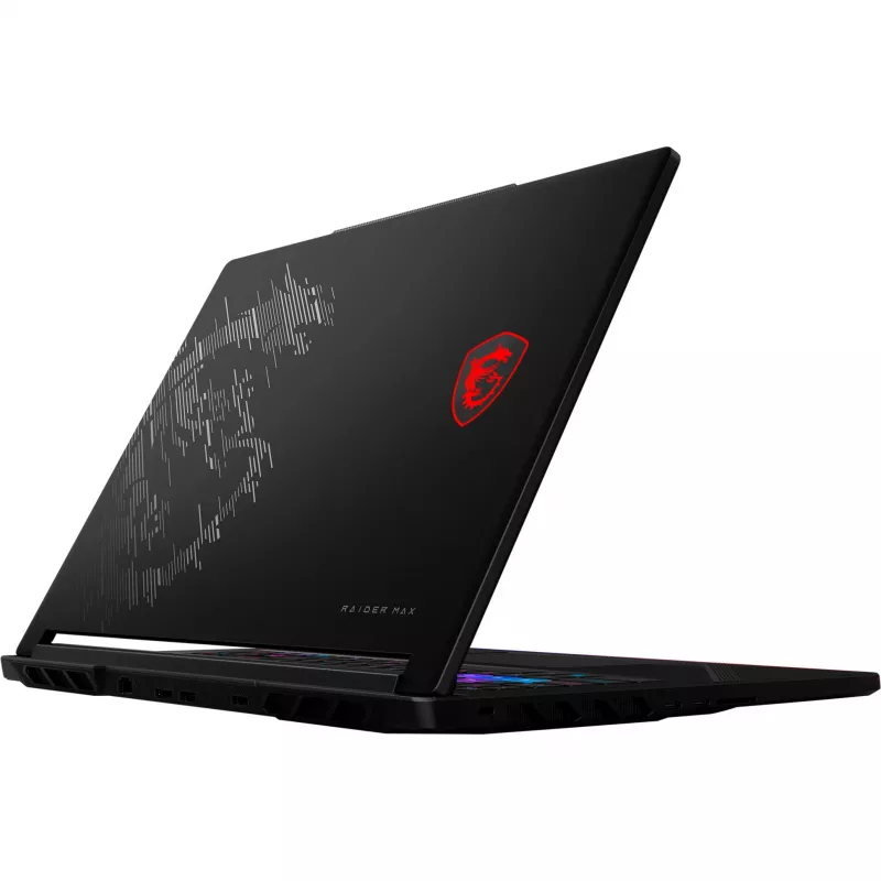 MSI Raider 16 Max HX B2WI-079 Gaming Laptop, Intel Core Ultra 9 290HX Plus, NVIDIA GeForce RTX 5080, 32 GB DDR5, 2 TB SSD, Windows 11 Home, Melns