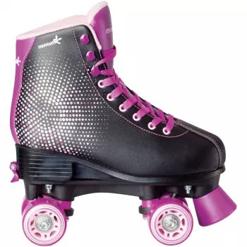 MUUWMI Disco bērnu skrituļslidas, regulējams izmērs 35-38 EU, purpura