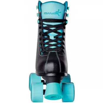 MUUWMI Rollschuh Disco Gr. 31-34, Rollschuhe tirkīza/melns