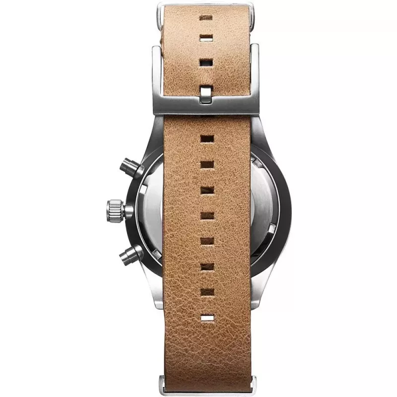MVMT sieviešu pulkstenis D-MV01-WT (42mm) - Balts ciparnīca, balta ādas siksniņa