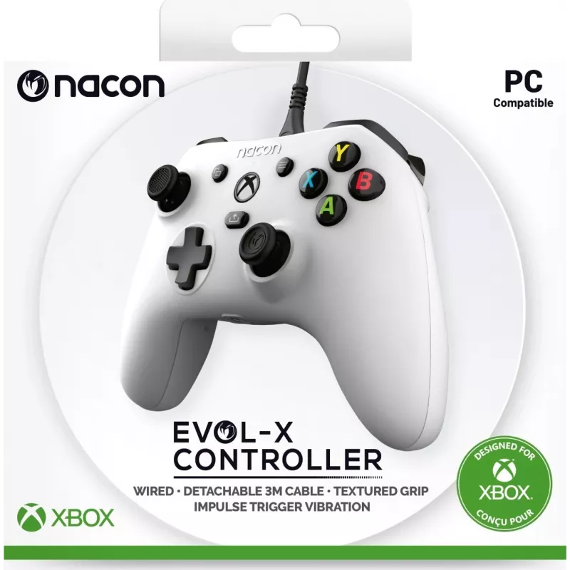 NACON EVOL-X vadu kontrolieris Xbox Series X|S, Xbox One, PC - Balts