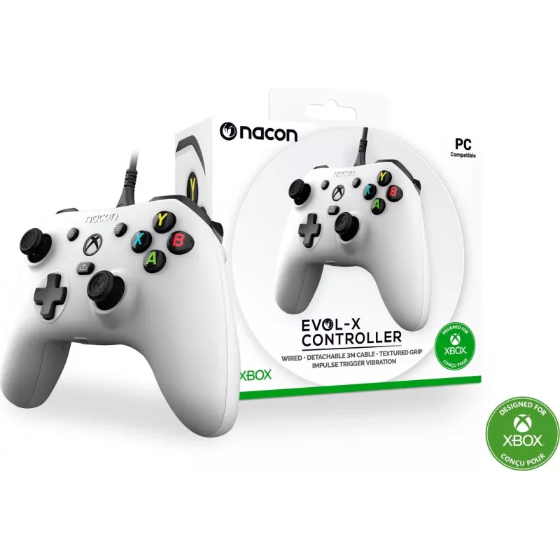 NACON EVOL-X vadu kontrolieris Xbox Series X|S, Xbox One, PC - Balts