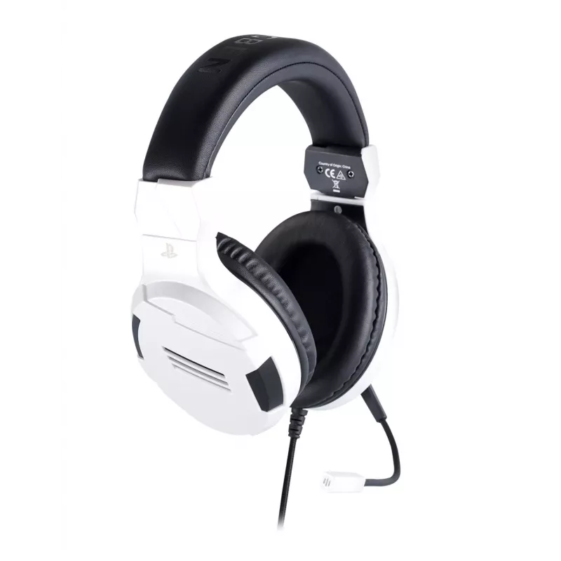 NACON PS4 Gaming Headset V3 Balts - Vadu austiņas ar mikrofonu PlayStation 4, PC, mobilajām ierīcēm