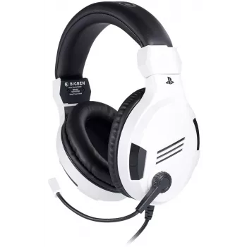 NACON PS4 Gaming Headset V3 Balts - Vadu austiņas ar mikrofonu PlayStation 4, PC, mobilajām ierīcēm