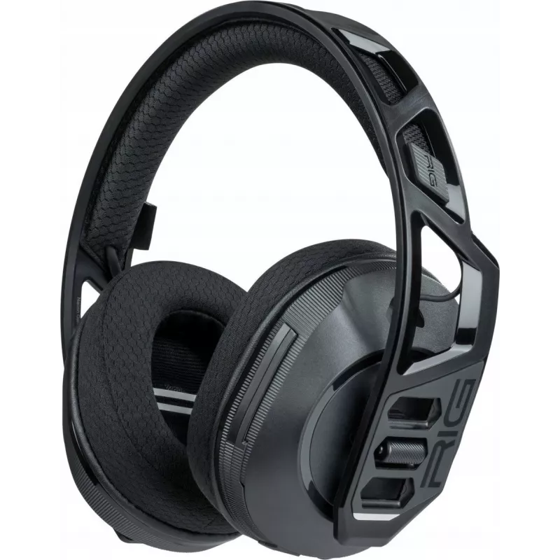 NACON RIG 600 PRO HS bezvadu spēļu austiņas 2.4GHz/Bluetooth 5.1, 40mm, 24h baterija, melna