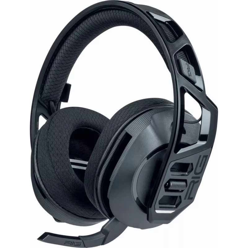 NACON RIG 600 PRO HS bezvadu spēļu austiņas 2.4GHz/Bluetooth 5.1, 40mm, 24h baterija, melna
