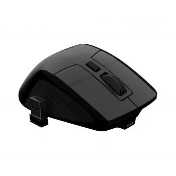 Natec Jaguar Pro bezvadu spēļu pele, 2.4 GHz + Bluetooth, 4000 DPI, melna