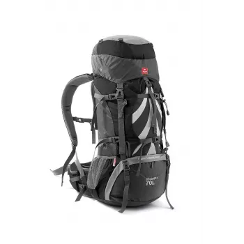 Naturehike 70L Trekking mugursoma NH70B070-B Melna ar iekšējo rāmi un lietus apvalku