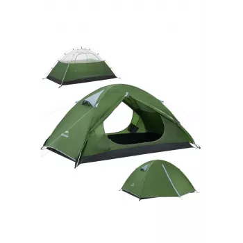 NATUREHIKE Bleik 3 Type A telts, 3 personām, 3 sezonām, meža zaļa
