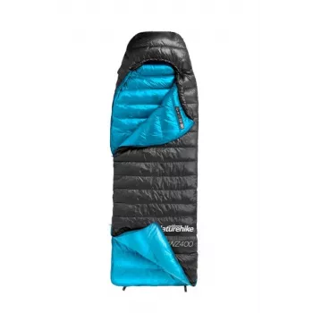 NATUREHIKE CW400 Duck Down Sleeping Bag Mummy 650FP 400g Black