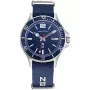 Nautica vīriešu NAPABS904 analogais kvarca pulkstenis 43mm zila silikona siksniņa
