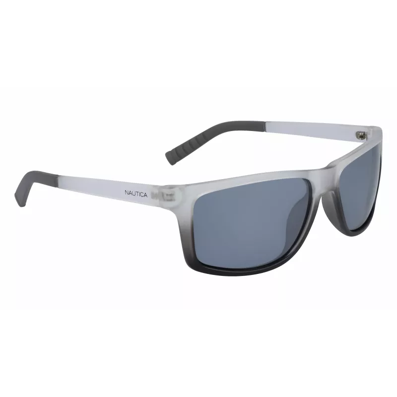 Nautica N3651SP-071 Vīriešu polarizētas pilotu saulesbrilles - Melns rāmis, pelēkas lēcas 62mm