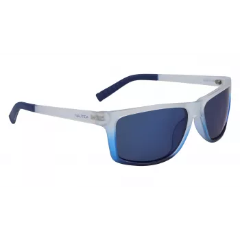 Nautica N3651SP-471 Vīriešu polarizētas taisnstūra saulesbrilles - Melnas