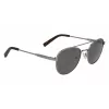Nautica N4641SP-030 Vīriešu taisnstūra saulesbrilles, matēts melns rāmis, pelēkas lēcas, 53 mm