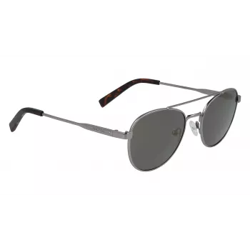 Nautica N4641SP-030 Vīriešu taisnstūra saulesbrilles, matēts melns rāmis, pelēkas lēcas, 53 mm