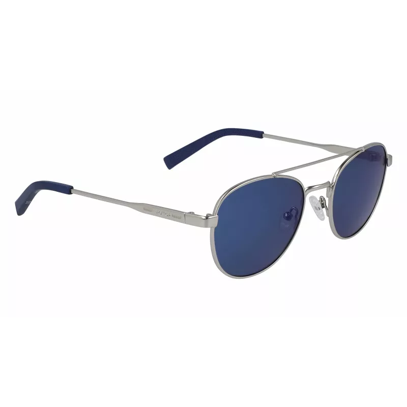Nautica N4641SP-040 Vīriešu taisnstūra polarizētas saulesbrilles - Matēts melns rāmis, pelēka lēca