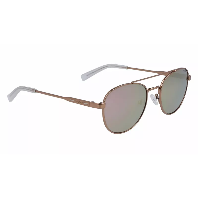 Nautica N4641SP-785 Vīriešu taisnstūra polarizētas saulesbrilles, Brūns bruņurupucis, 53 mm