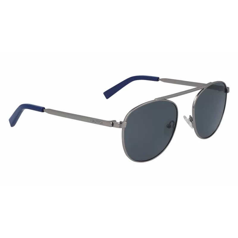 NAUTICA N4642SP-030 Vīriešu polarizētas taisnstūra saulesbrilles matēti melnas 54mm