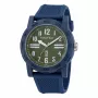 Nautica NAPATS305 Vīriešu kvarca analogais pulkstenis ar zilu ciparnīcu un silikona siksniņu 42,5 mm