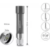 Navilock GNSS antena N savienotājs 18 dB aktīvā āra pelēka 10 cm (60738)