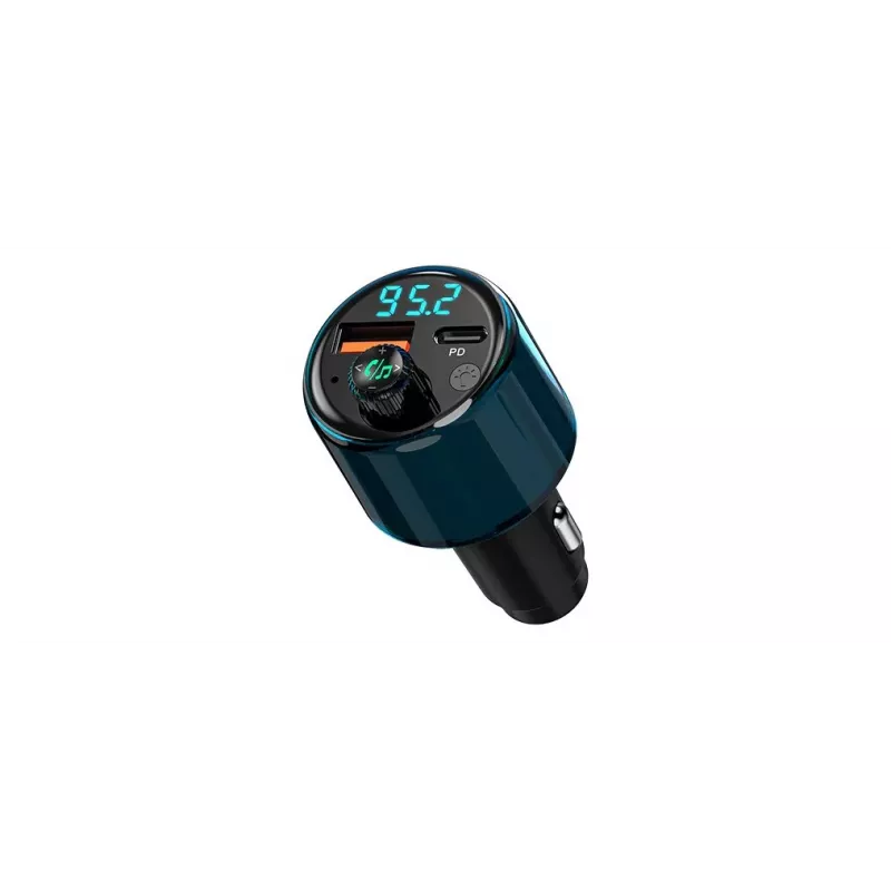 NAVITEL BHF05 MAX Multifunkcionāls FM raidītājs ar Bluetooth 5.0, USB savienojumu, brīvroku zvanīšanu, LED displeju, QC3.0 ātro uzlādi