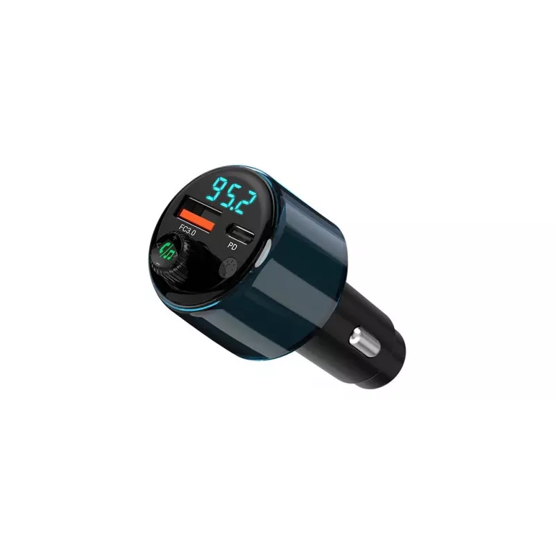 NAVITEL BHF05 MAX Multifunkcionāls FM raidītājs ar Bluetooth 5.0, USB savienojumu, brīvroku zvanīšanu, LED displeju, QC3.0 ātro uzlādi