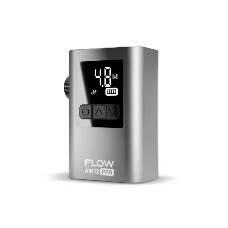 Navitel Flow Air12 Pro kompakts gaisa kompresors 150 PSI digitālais riepu piepūtējs ar LED gaismu un uzglabāšanas somu