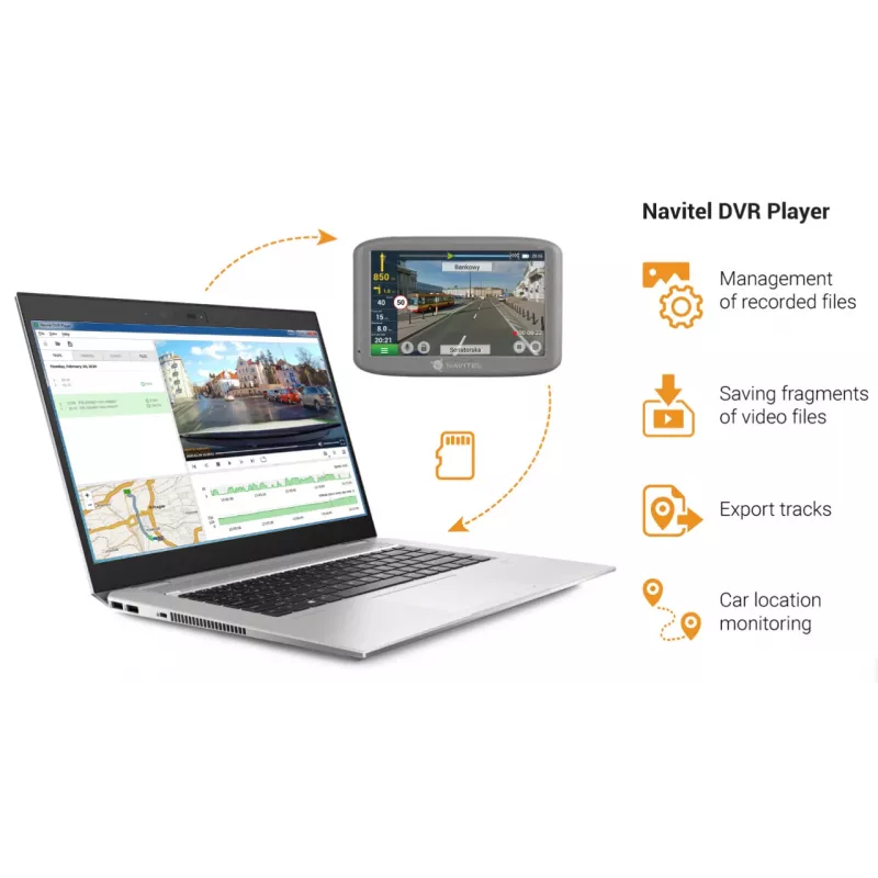 Navitel RE 5 DUAL Divkanālu Auto DVR Full HD 1080p 2.35 inch IPS