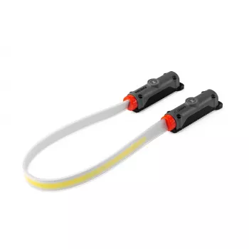NEBO Bando 1K Strap Light 1000 Lumen USB-C uzlādējama galvaslampa ar magnētisko pamatni - Pelēka