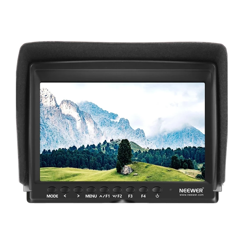 NEEWER F100 lauka monitors + USB lādētājs + akumulatora komplekts