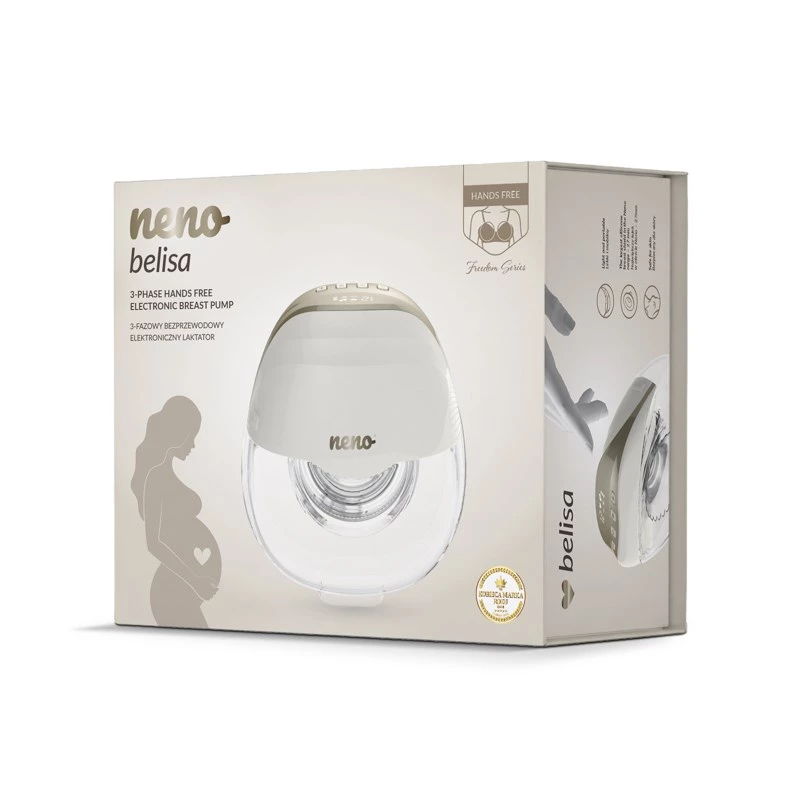NENO BELISA 3-Phase Cordless Hands-Free Electronic Breast Pump with Case