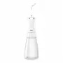 NENO Pulsar White pārnēsājamais mutes irigators ar 300 ml tvertni, 3 spiediena režīmiem, USB-C uzlādējams, IPX7 ūdensizturīgs, 4 uzgaļiem