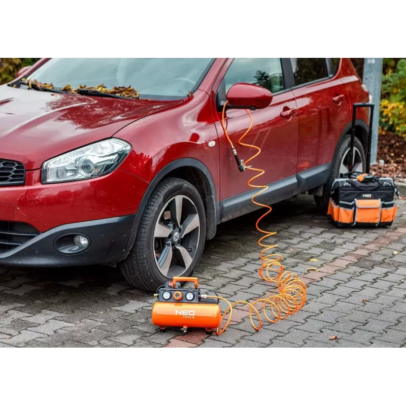 NEO TOOLS 04-620 Eļļas ieeļļots gaisa kompresors 24L 1.5kW 8bar 200L/min