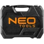 NEO Tools 10-042 1/4 collu piedziņas 46 daļu uzgriežņu atslēgu komplekts ar uzgaļiem un piederumiem