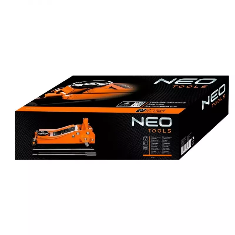 NEO TOOLS 11-731 Zema profila hidrauliskais domkrats 2,5 t