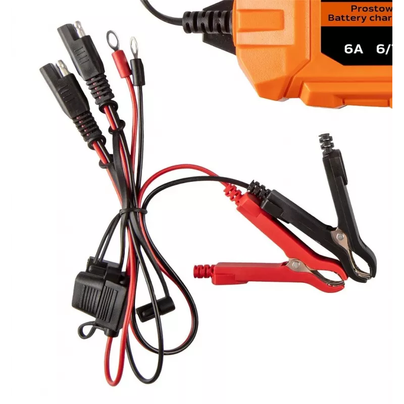NEO Tools 11-892-1 auto akumulatora lādētāja krokodilskavas, 15A, 12V/24V, pāris