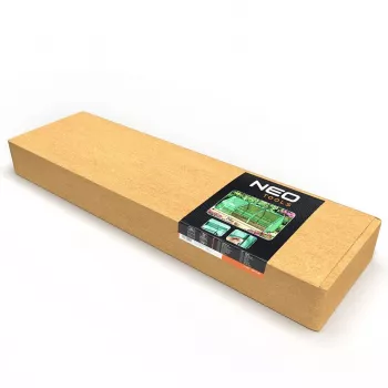 NEO Tools 15-912 Aukstā siltumnīca ar divslāņu polikarbonāta paneļiem, anodētu alumīnija rāmi, 0,6 m² audzēšanas platību, 2 regulējamiem vākiem, UV aizsardzību, sudraba krāsā