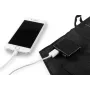 NEO TOOLS 15W Salokāms saules lādētājs ar USB-A un USB-C izejām, monokristālisks panelis, IPX4 ūdensizturīgs, melns
